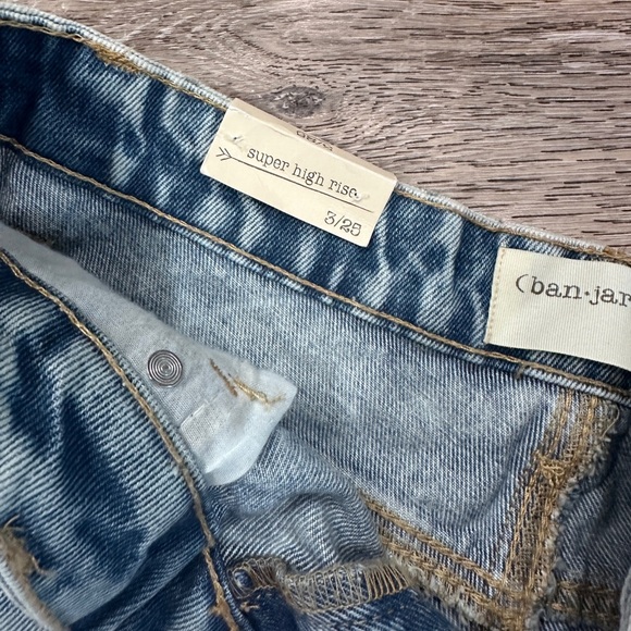 Ladies ban•jara super high rise distressed jean shorts - Picture 3 of 3